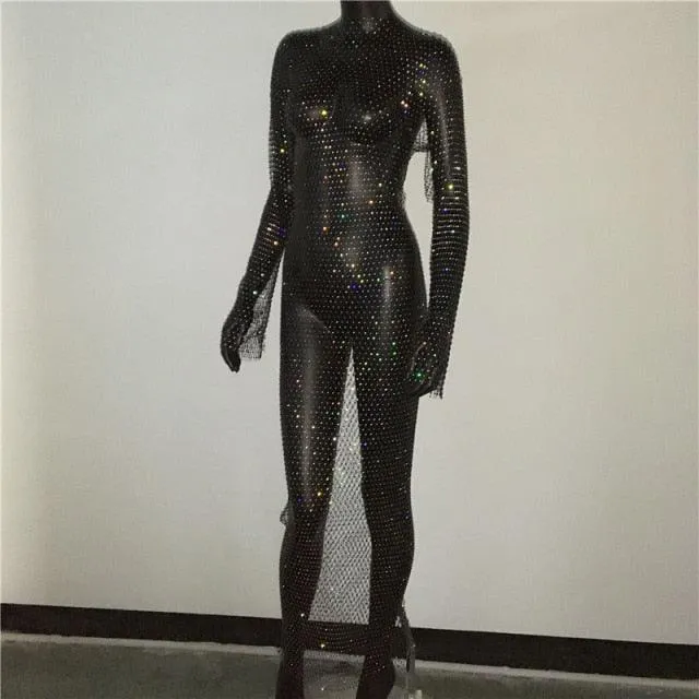 Rhinestones Beach Cover Up