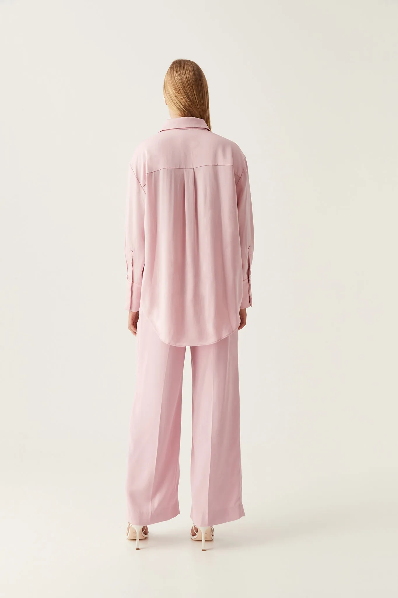 Riddle Buttoned Crepe Shirt