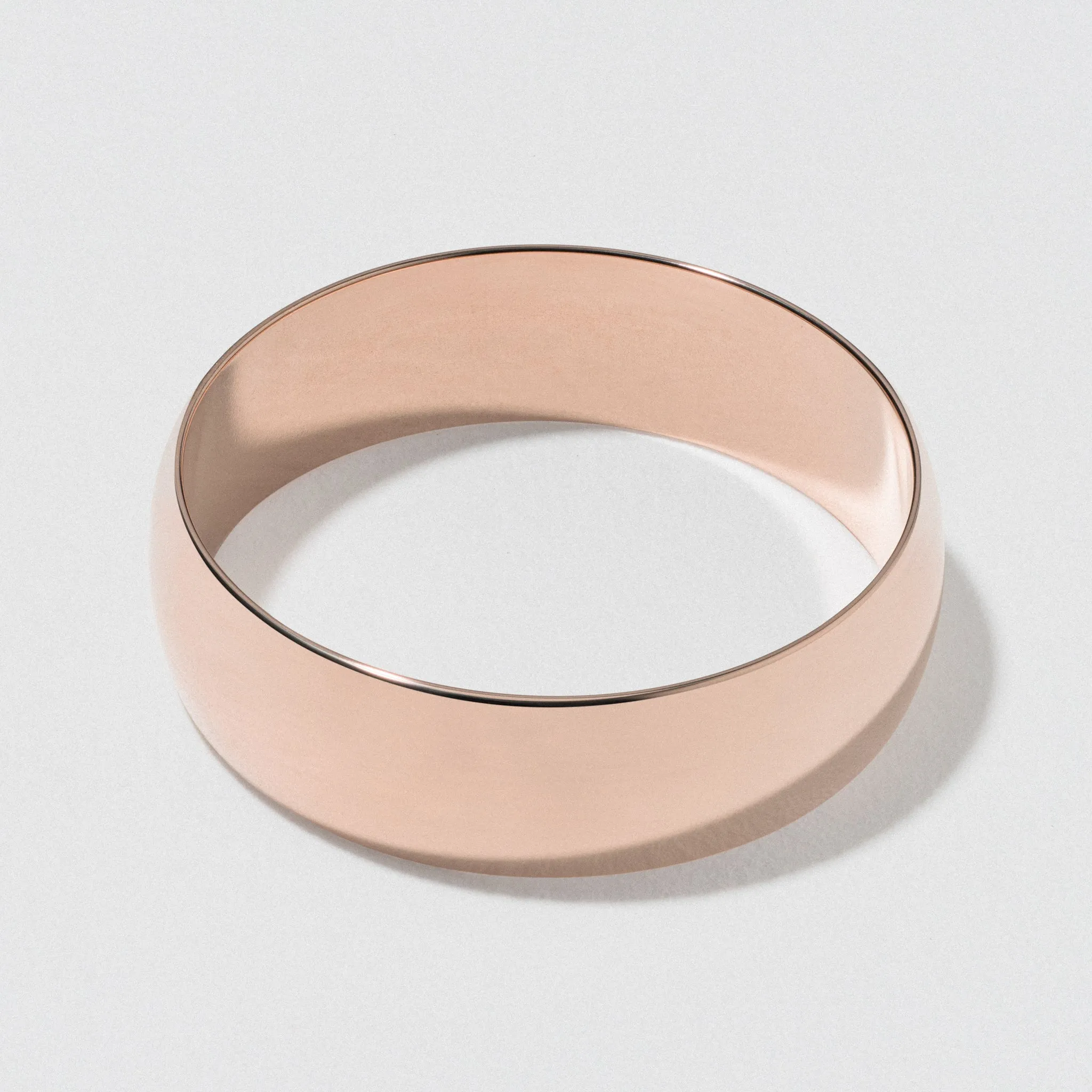 Rose Gold Classic Wedding Band - Polished 6mm