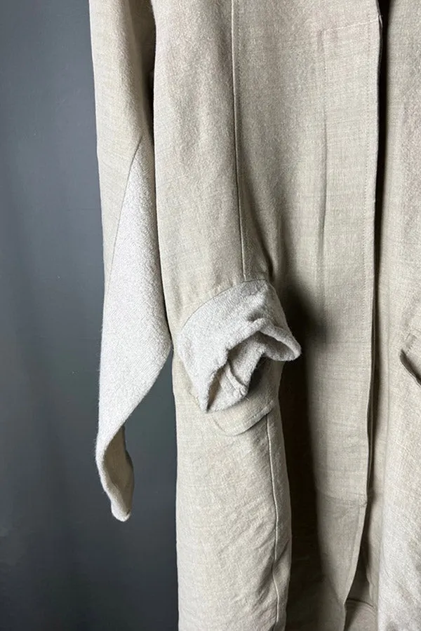 Rundholz DIP Linen-Wool Coat in Eraser