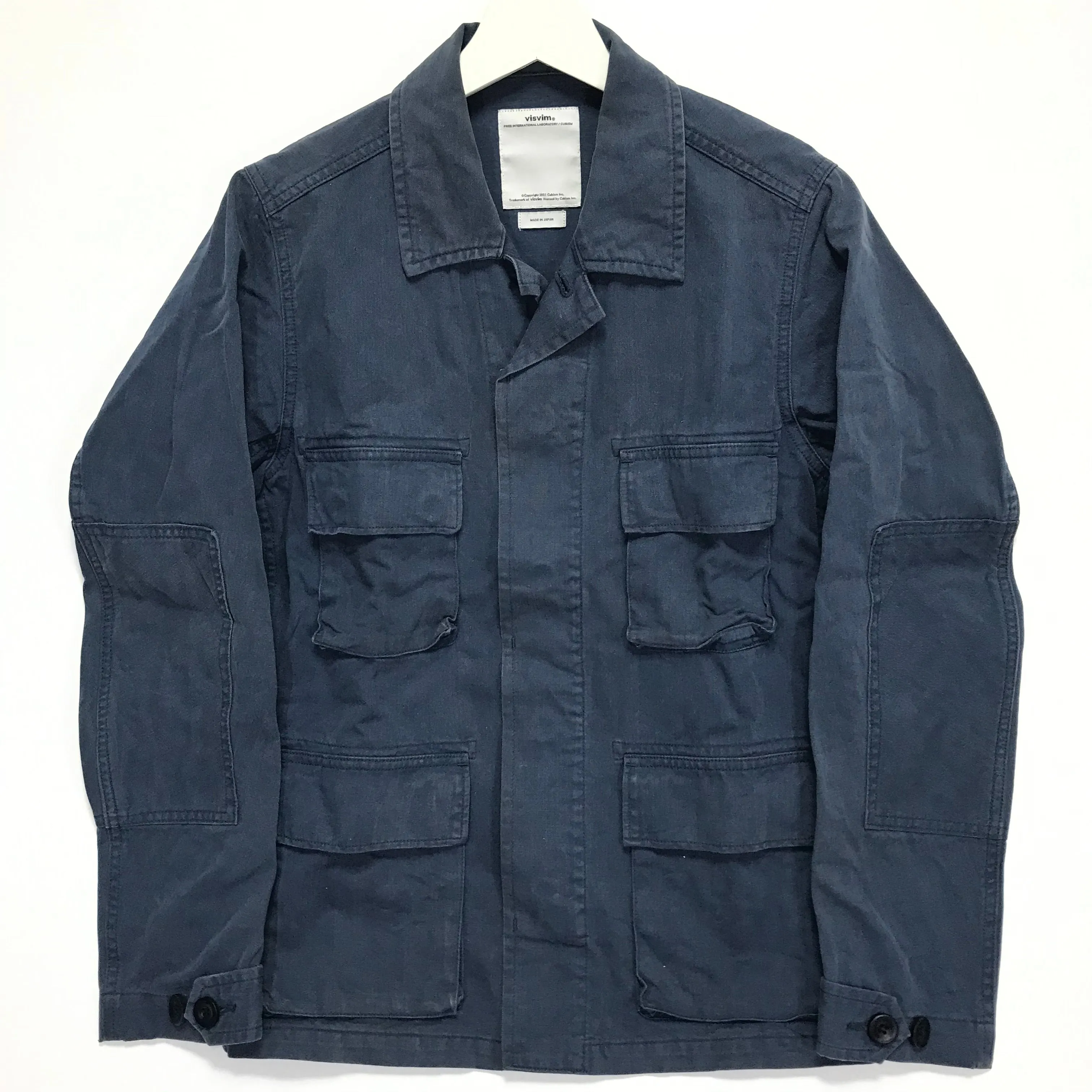 [S] Visvim 12AW Kilgore Jacket Damaged Navy