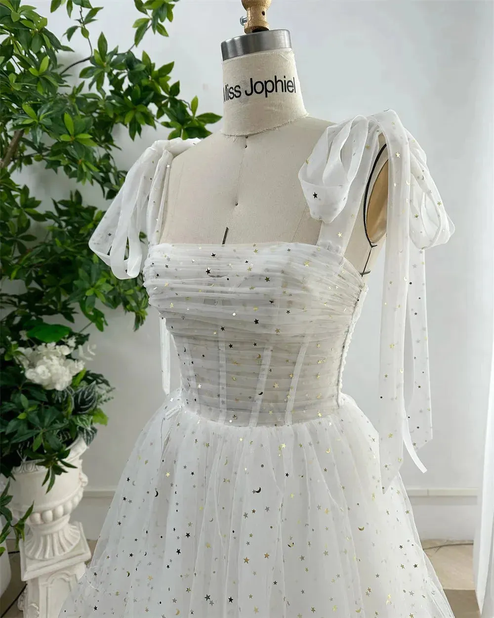 Sansa Prom Dress Spirit Mini Vestidos De Noche Princess Spaghetti Strap Star Evening Dresses Corset Short Party Dresses
