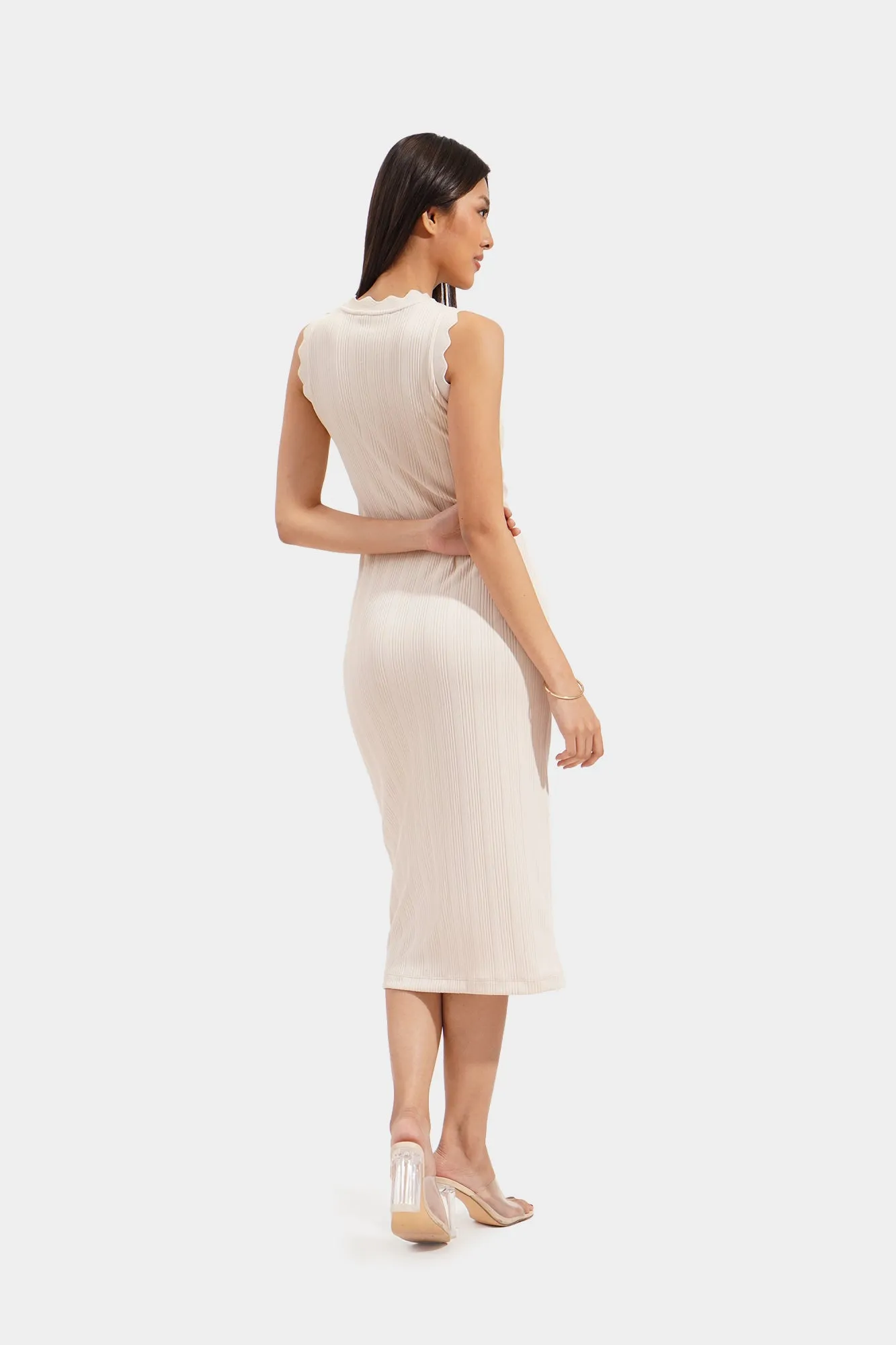 Scallop Sheath Dress