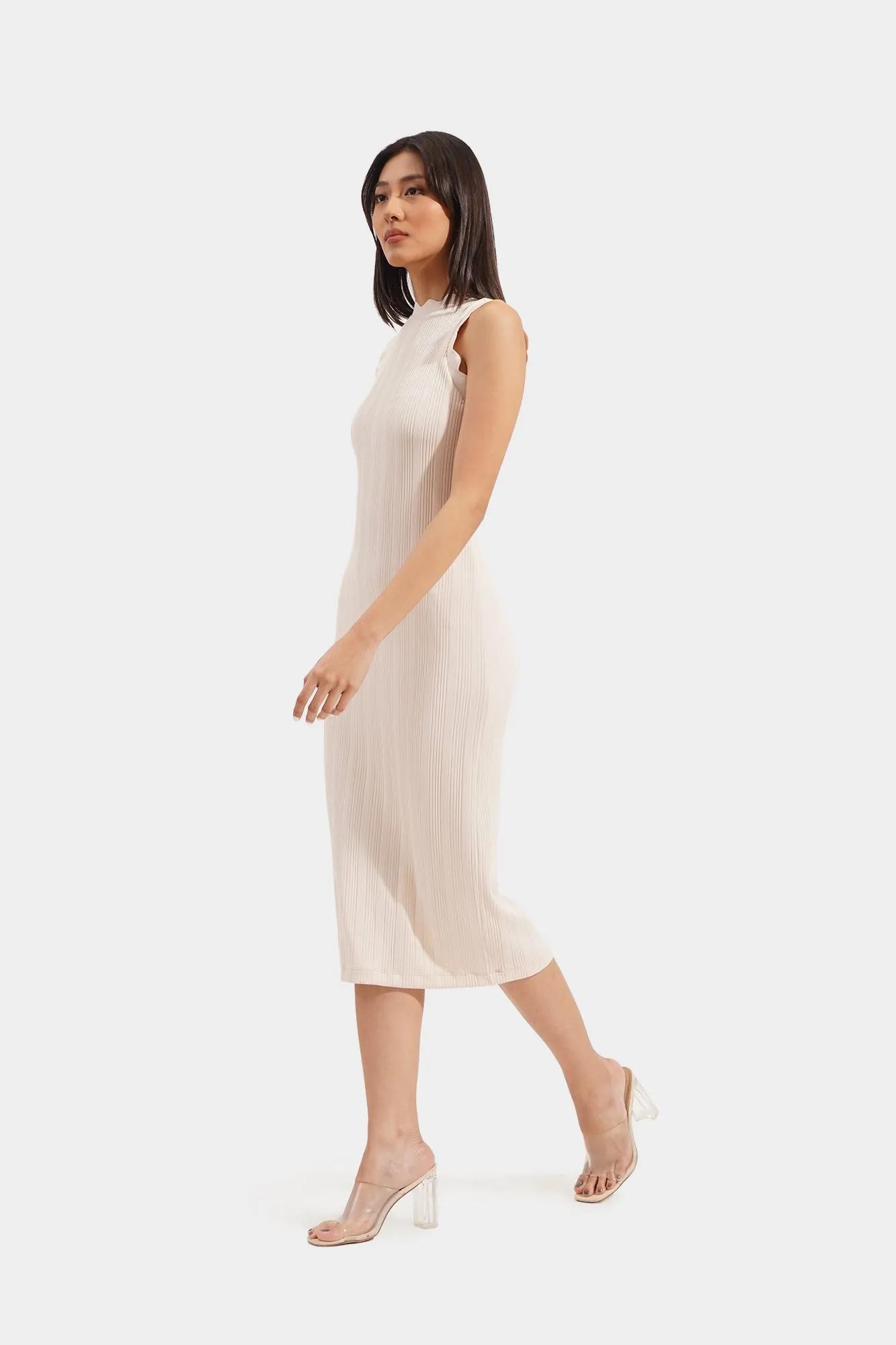 Scallop Sheath Dress