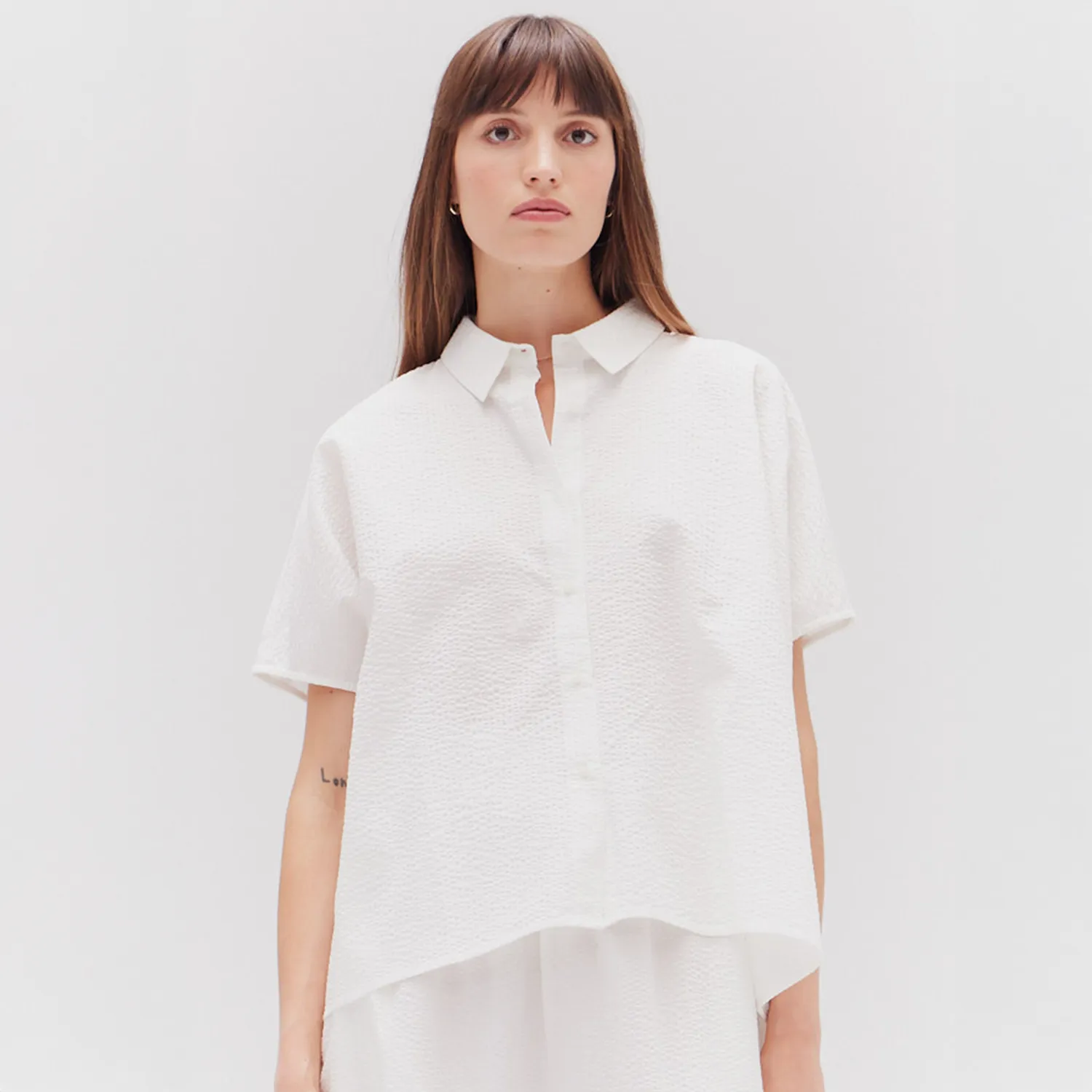 Seersucker Button Down Shirt