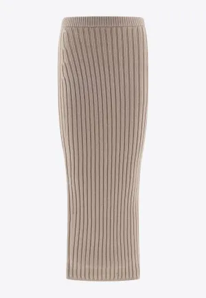 Seta Wool and Cashmere Knit Skirt