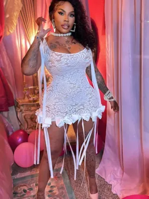 Sexy Bow Ribbon Dress