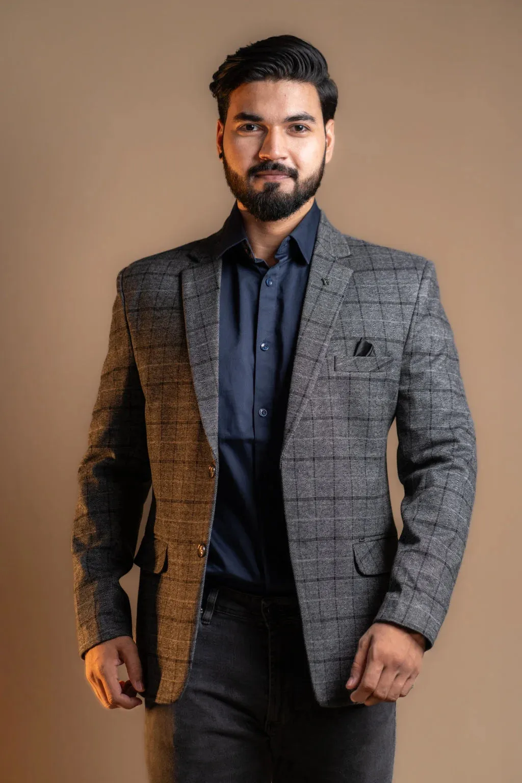 Shadow Check Blazer