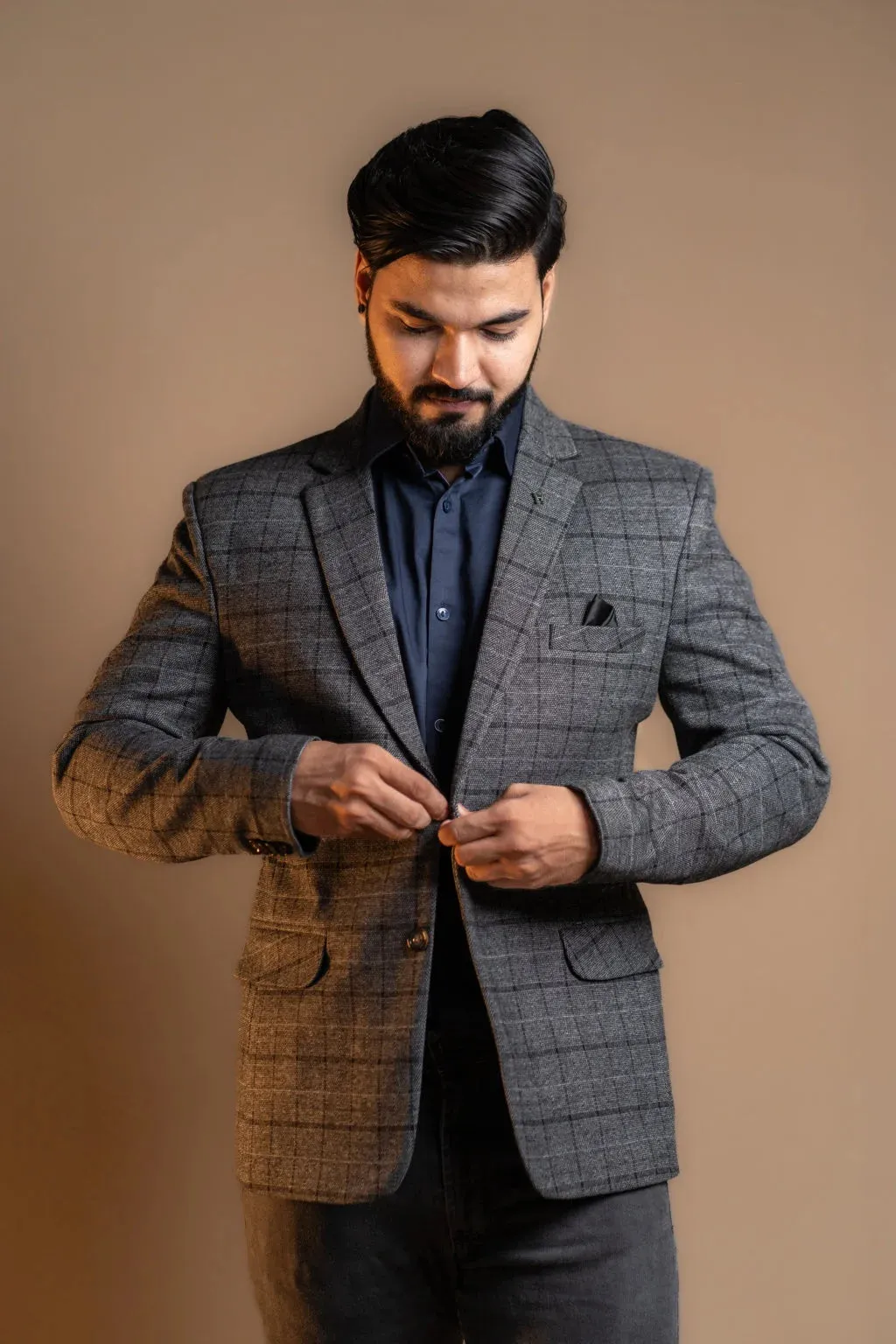 Shadow Check Blazer