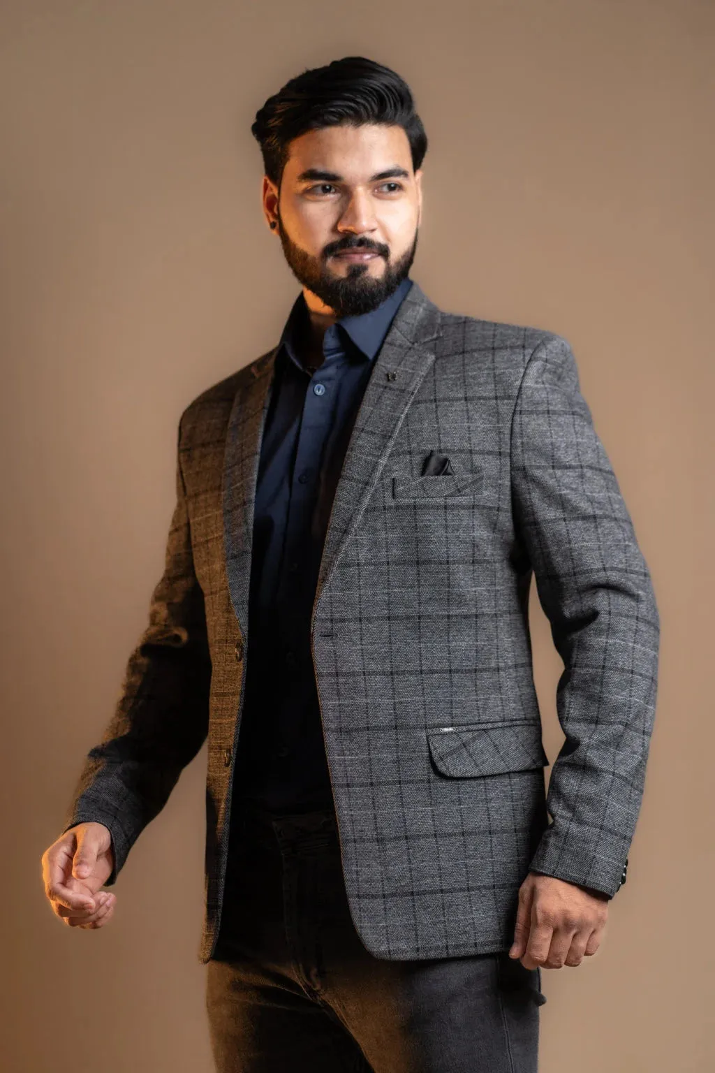 Shadow Check Blazer