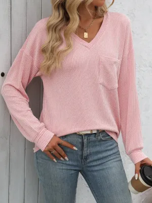 Shiloh V-Neck Long Sleeve T-Shirt