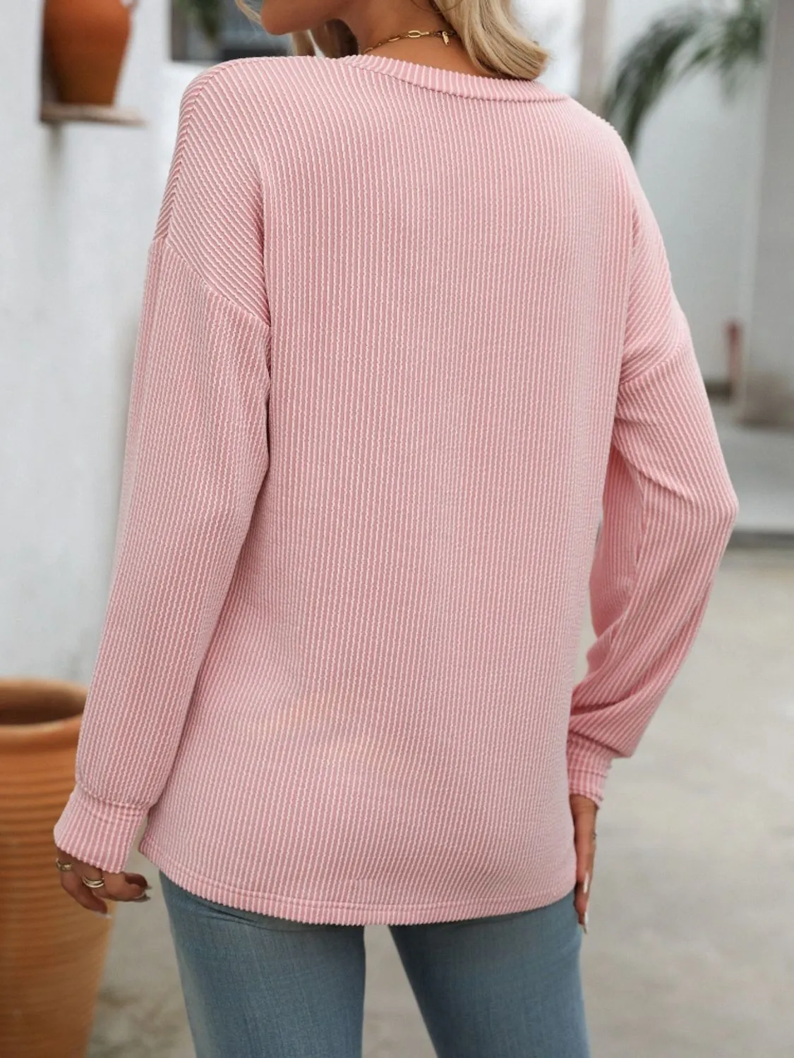 Shiloh V-Neck Long Sleeve T-Shirt