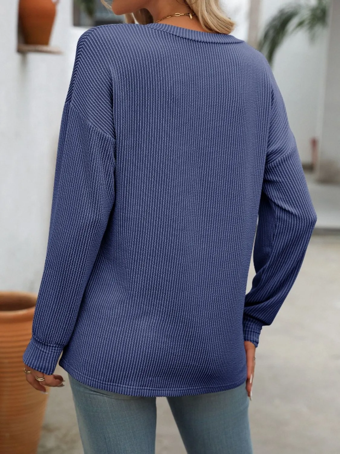 Shiloh V-Neck Long Sleeve T-Shirt