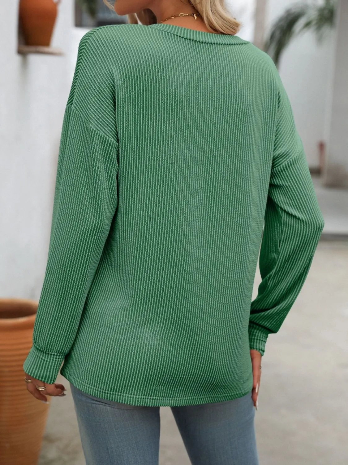 Shiloh V-Neck Long Sleeve T-Shirt