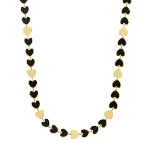 Signature Heart Chicklet Chain Necklace