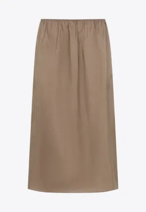 Silk Midi Skirt