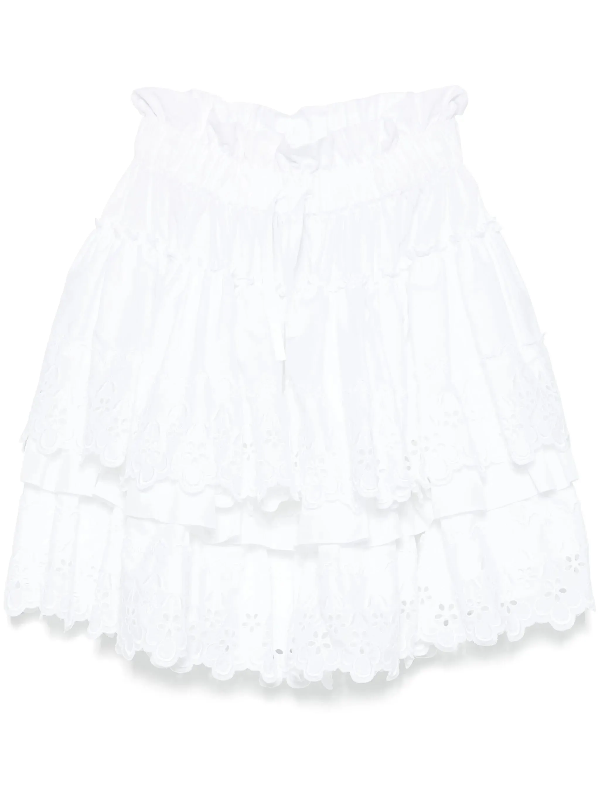 Simone Rocha broderad rufsad dragkjol