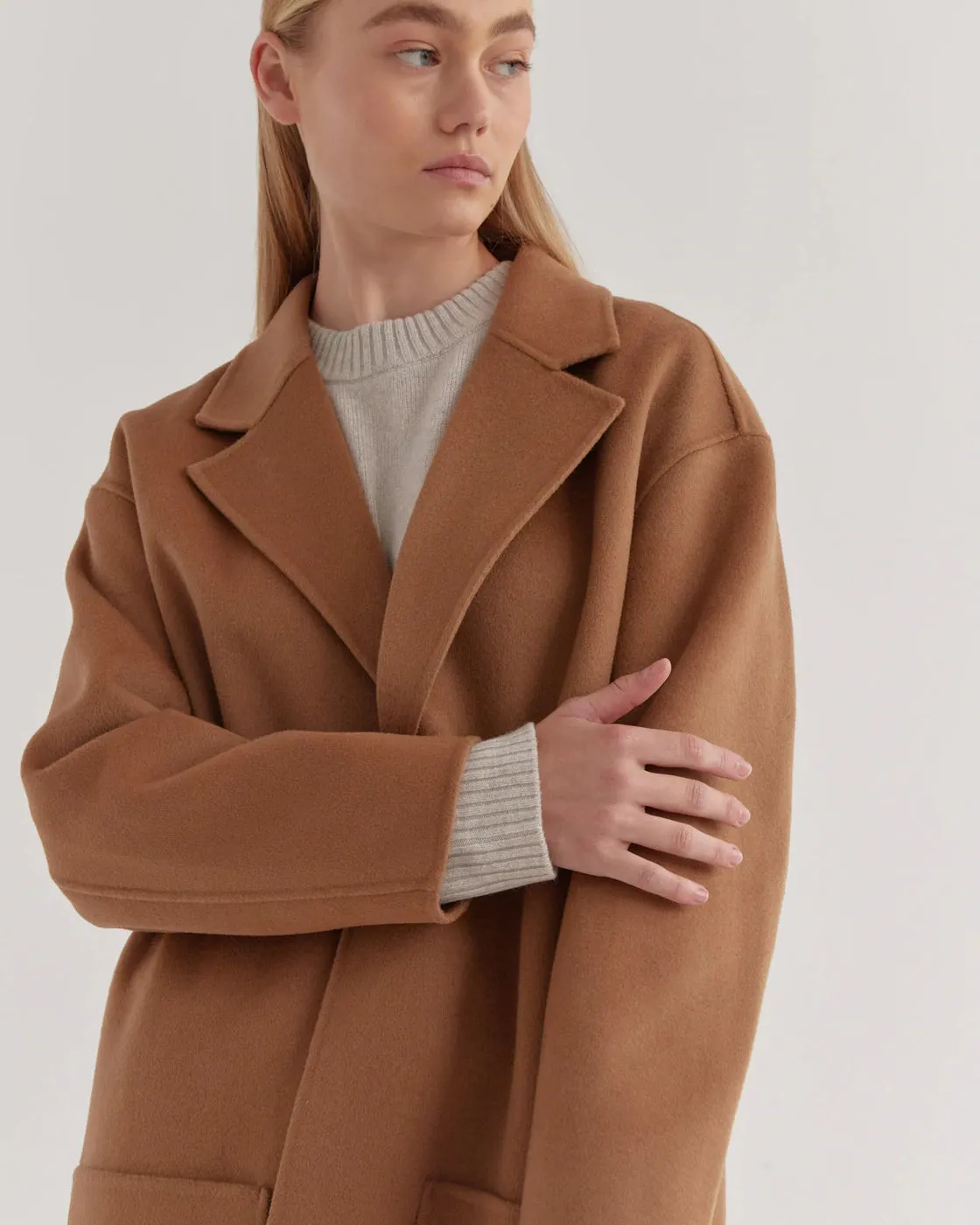 Single Breasted Coat Caramel