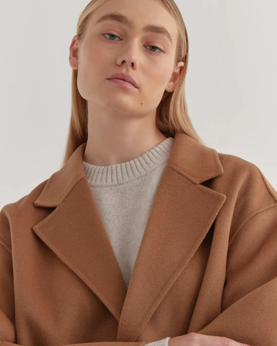 Single Breasted Coat Caramel
