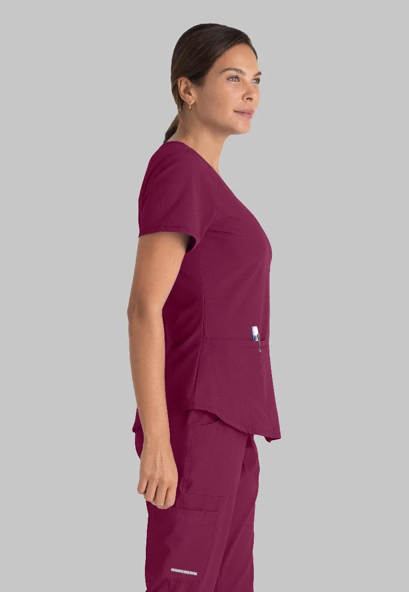 SKECHERS BREEZE 3-POCKET SHAPED HEM TOP