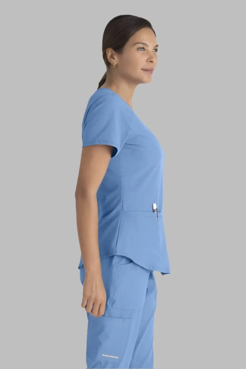 SKECHERS BREEZE 3-POCKET SHAPED HEM TOP