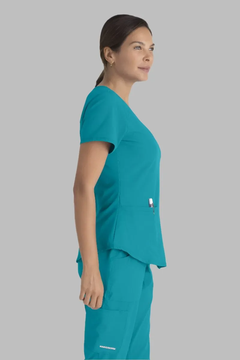 SKECHERS BREEZE 3-POCKET SHAPED HEM TOP