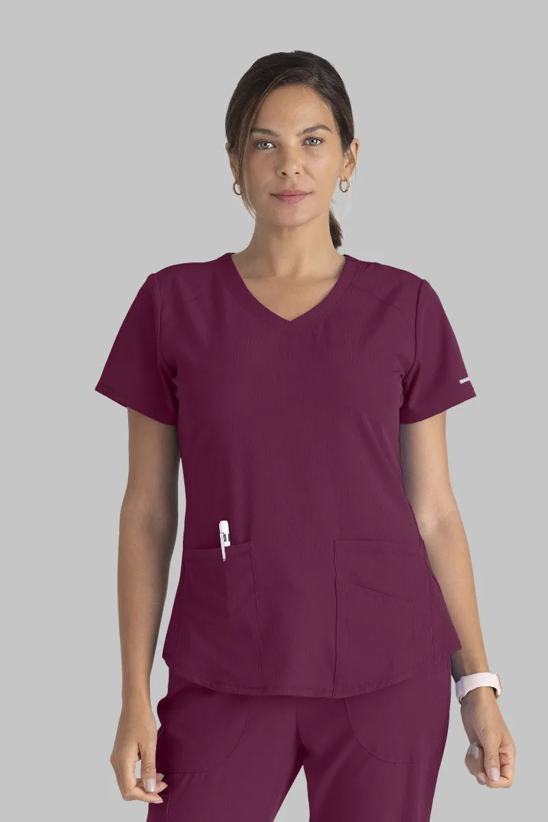 SKECHERS BREEZE 3-POCKET SHAPED HEM TOP