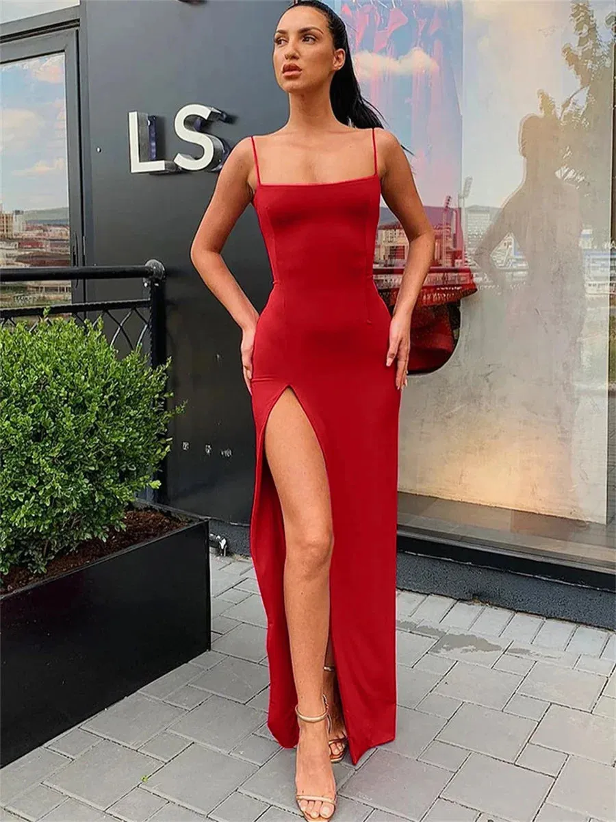 Spaghetti Strap Sleeve Dress