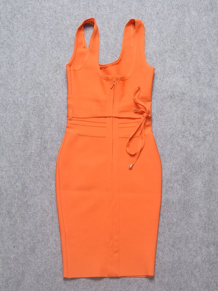 Square Collar Spaghetti Strap
