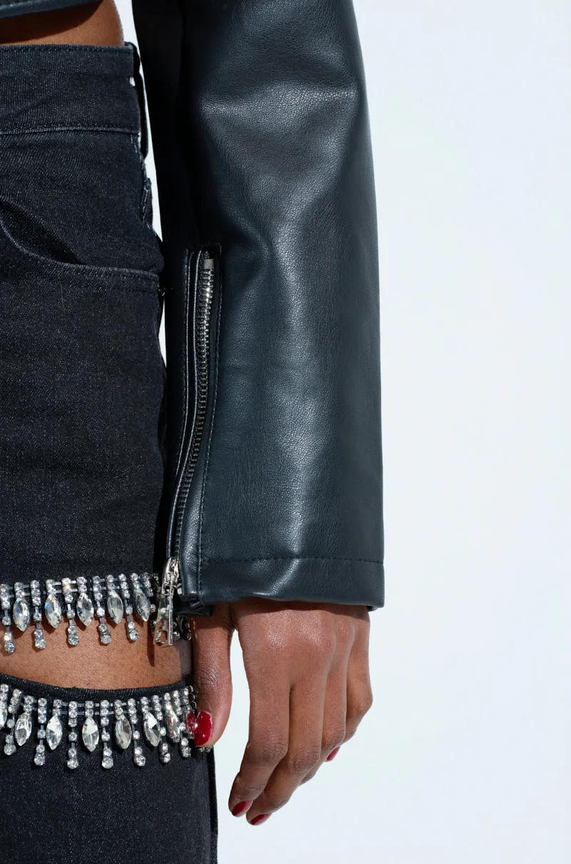 STEPPING OUT EMBELLISHED MOTO