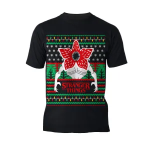 Stranger Things Xmas Demogorgon Lights Men's T-Shirt