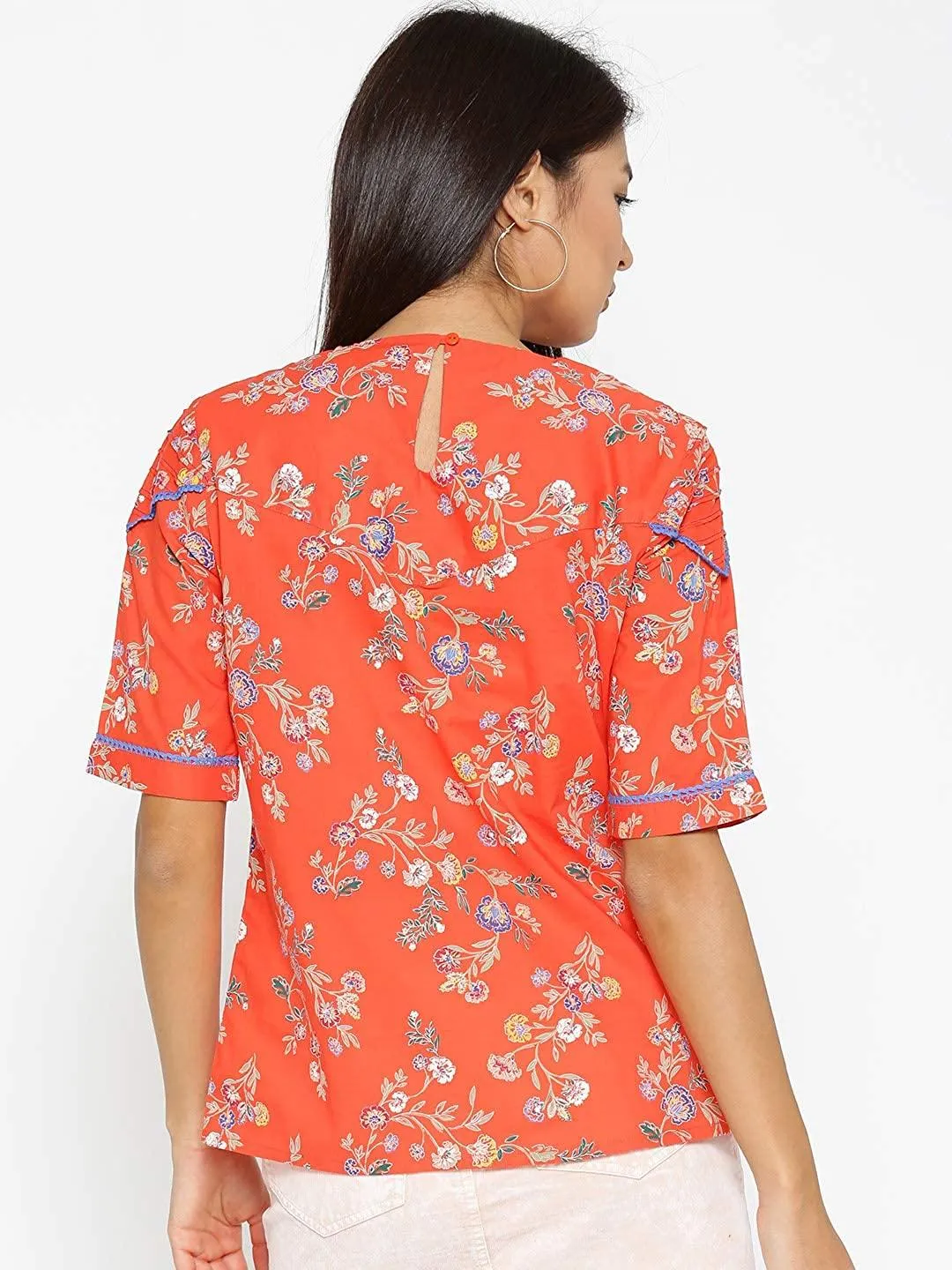 Style Quotient Womens Floral Print Tops