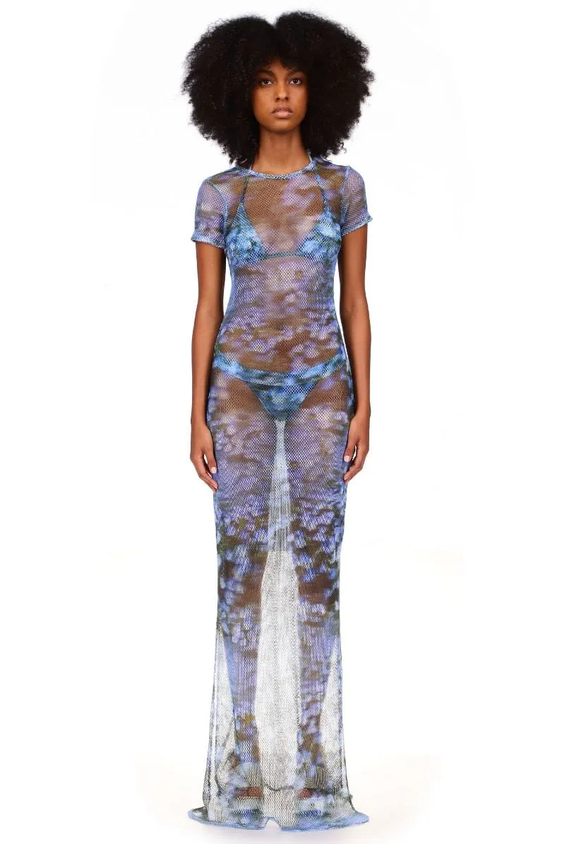 Superbloom Netting Maxi Dress