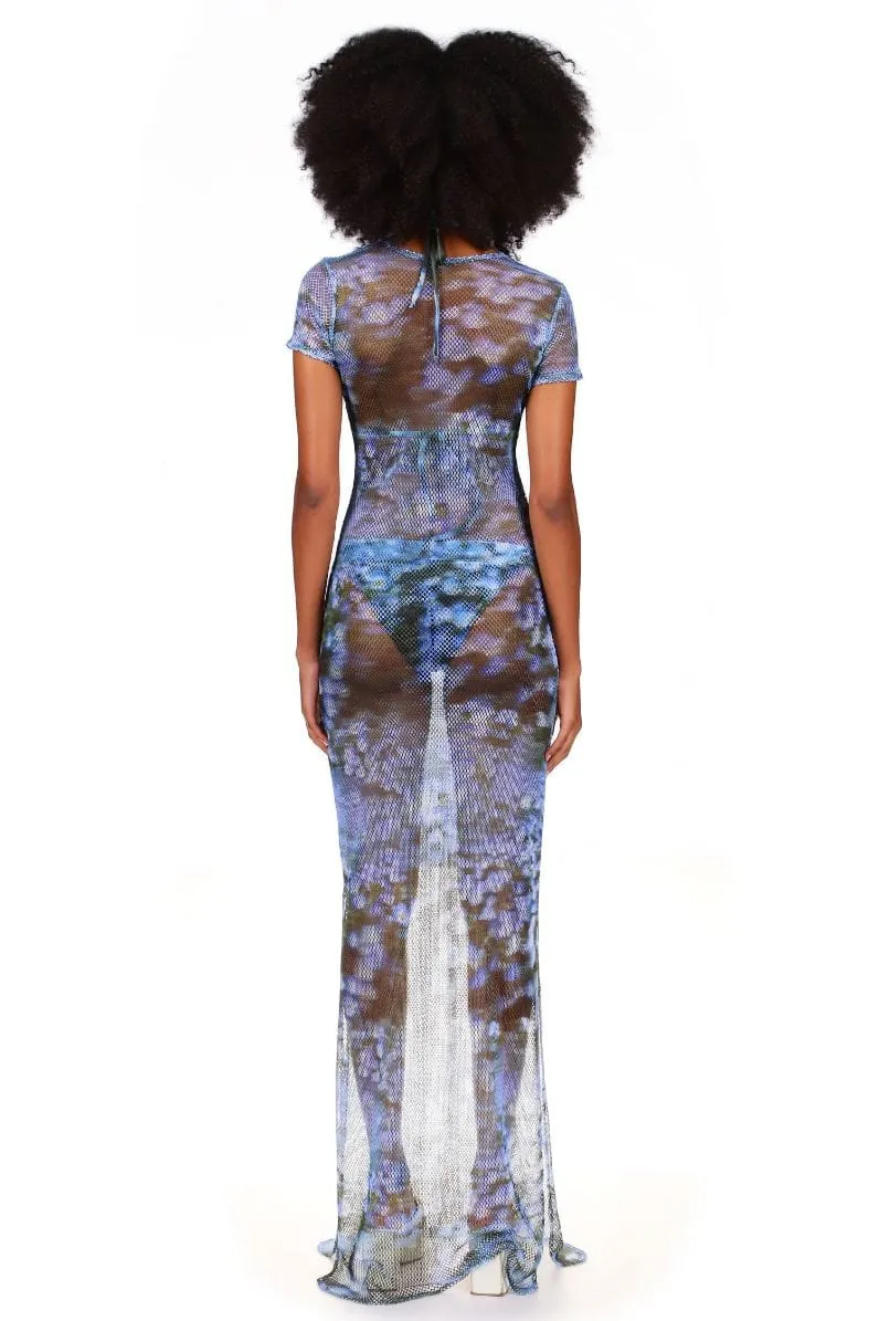 Superbloom Netting Maxi Dress