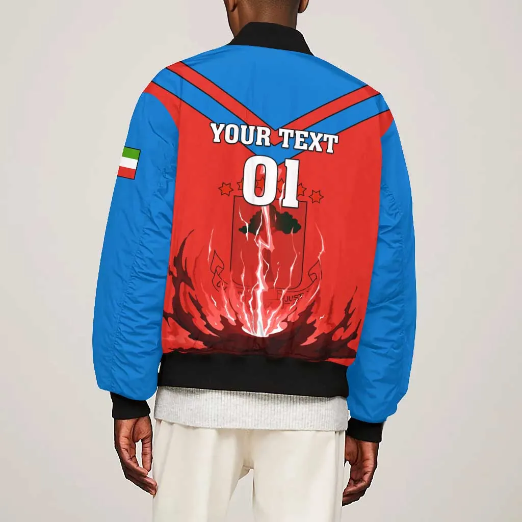 Support Nzalang Nacional - Equatorial Guinea Football Bomber Jacket LT01