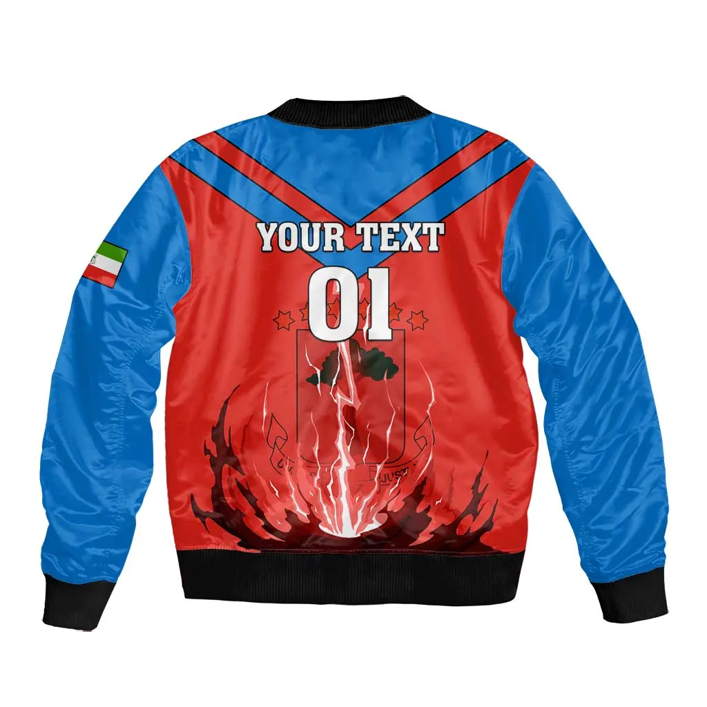 Support Nzalang Nacional - Equatorial Guinea Football Bomber Jacket LT01