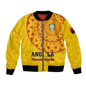 Support Palancas Negras - Yellow Angola Football Bomber Jacket LT01