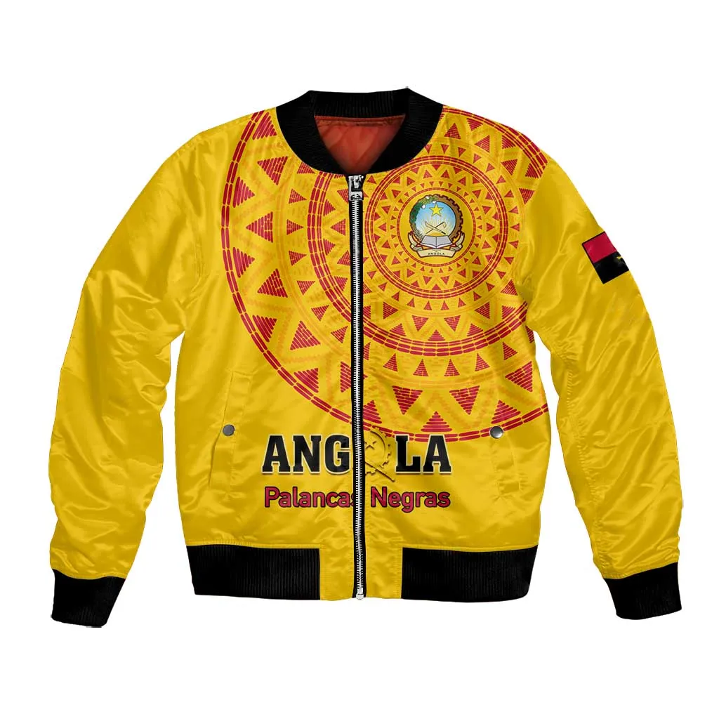 Support Palancas Negras - Yellow Angola Football Bomber Jacket LT01