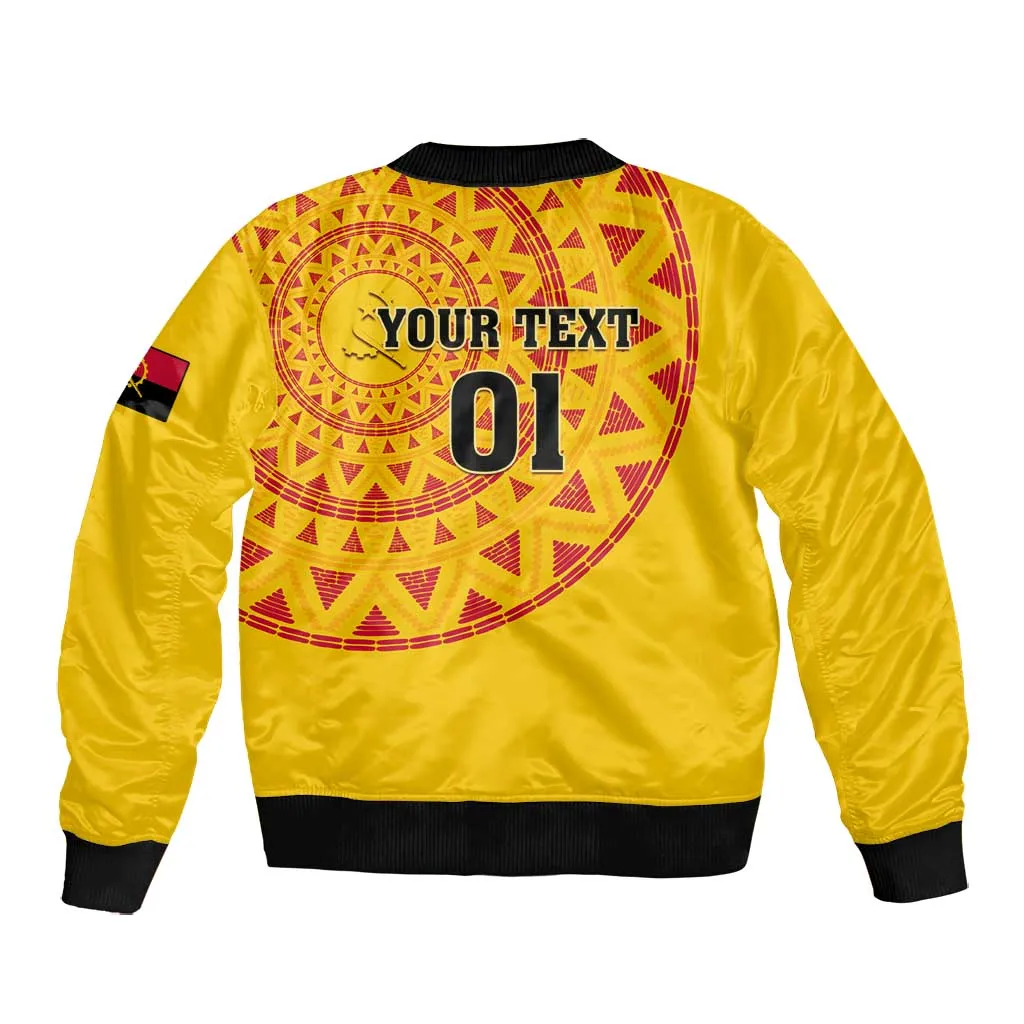 Support Palancas Negras - Yellow Angola Football Bomber Jacket LT01
