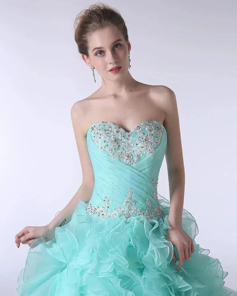 Sweet 16 Ball Gowns Quinceanera Dresses 2021 Sweetheart Floor-Length Vestido Debutante Special Ocasion Dresses