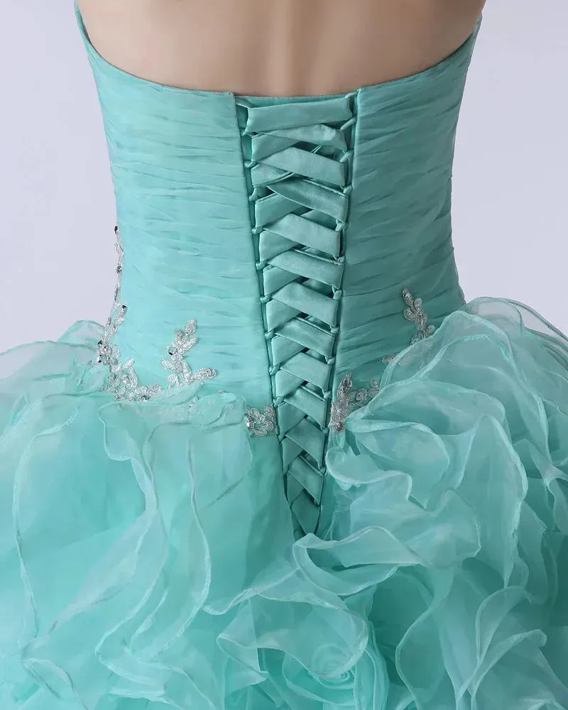 Sweet 16 Ball Gowns Quinceanera Dresses 2021 Sweetheart Floor-Length Vestido Debutante Special Ocasion Dresses