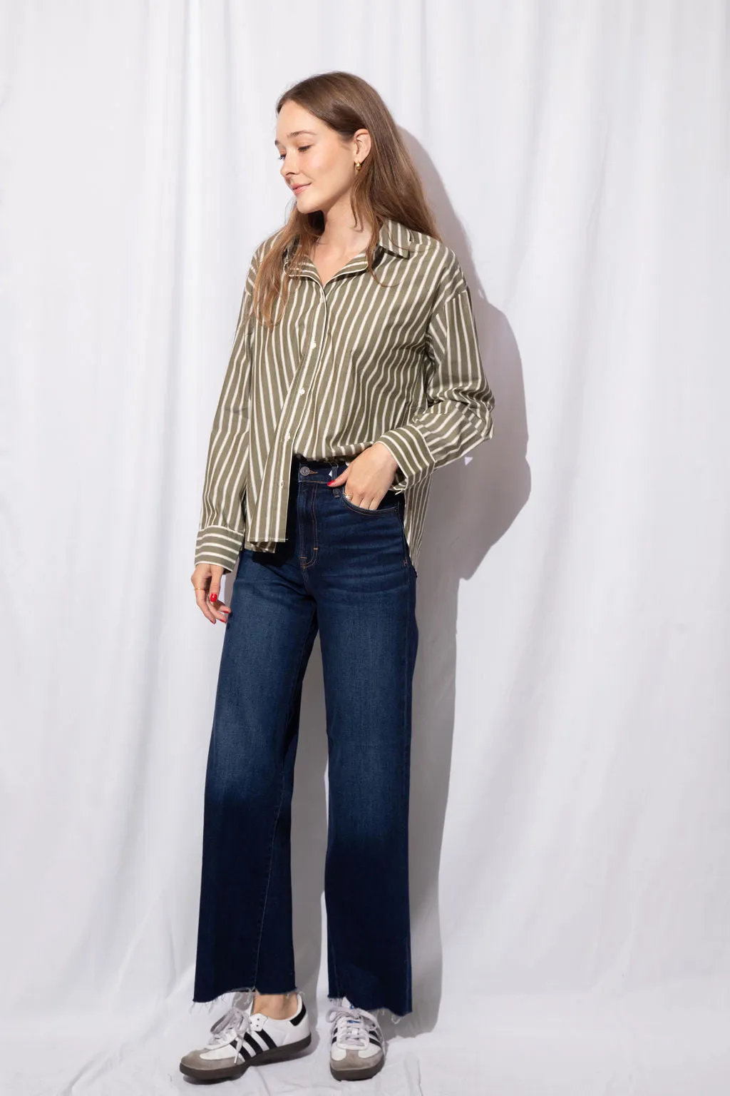 Taylor Striped Button Up