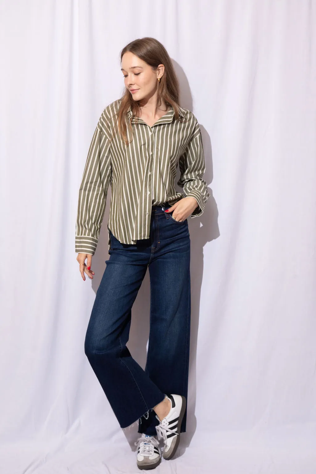 Taylor Striped Button Up