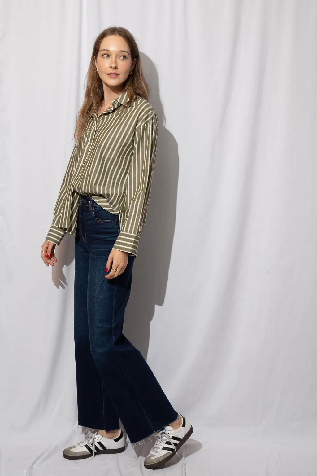 Taylor Striped Button Up