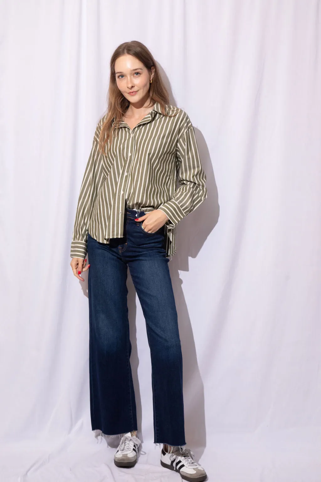 Taylor Striped Button Up