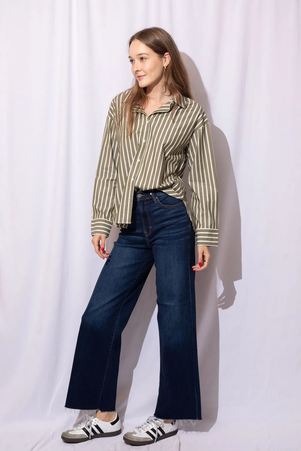 Taylor Striped Button Up