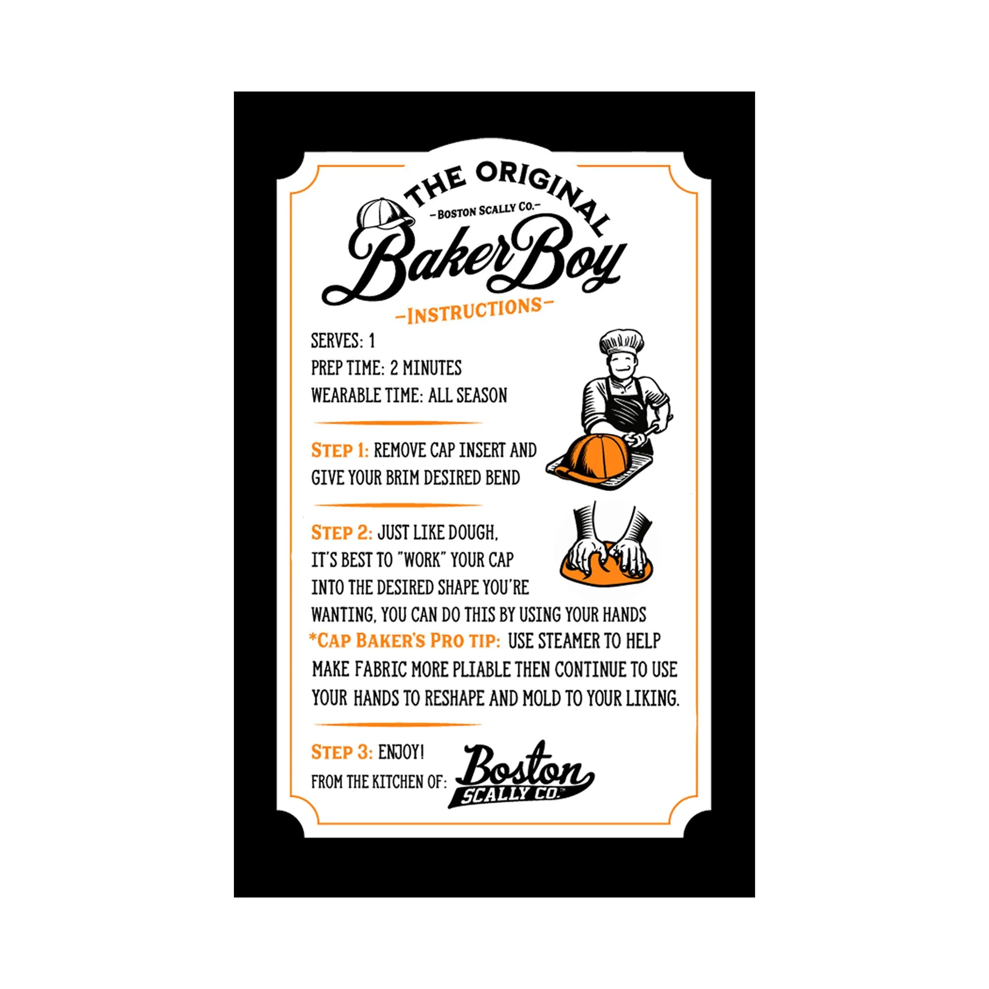 The Baker Boy Boston Scally Cap - Black