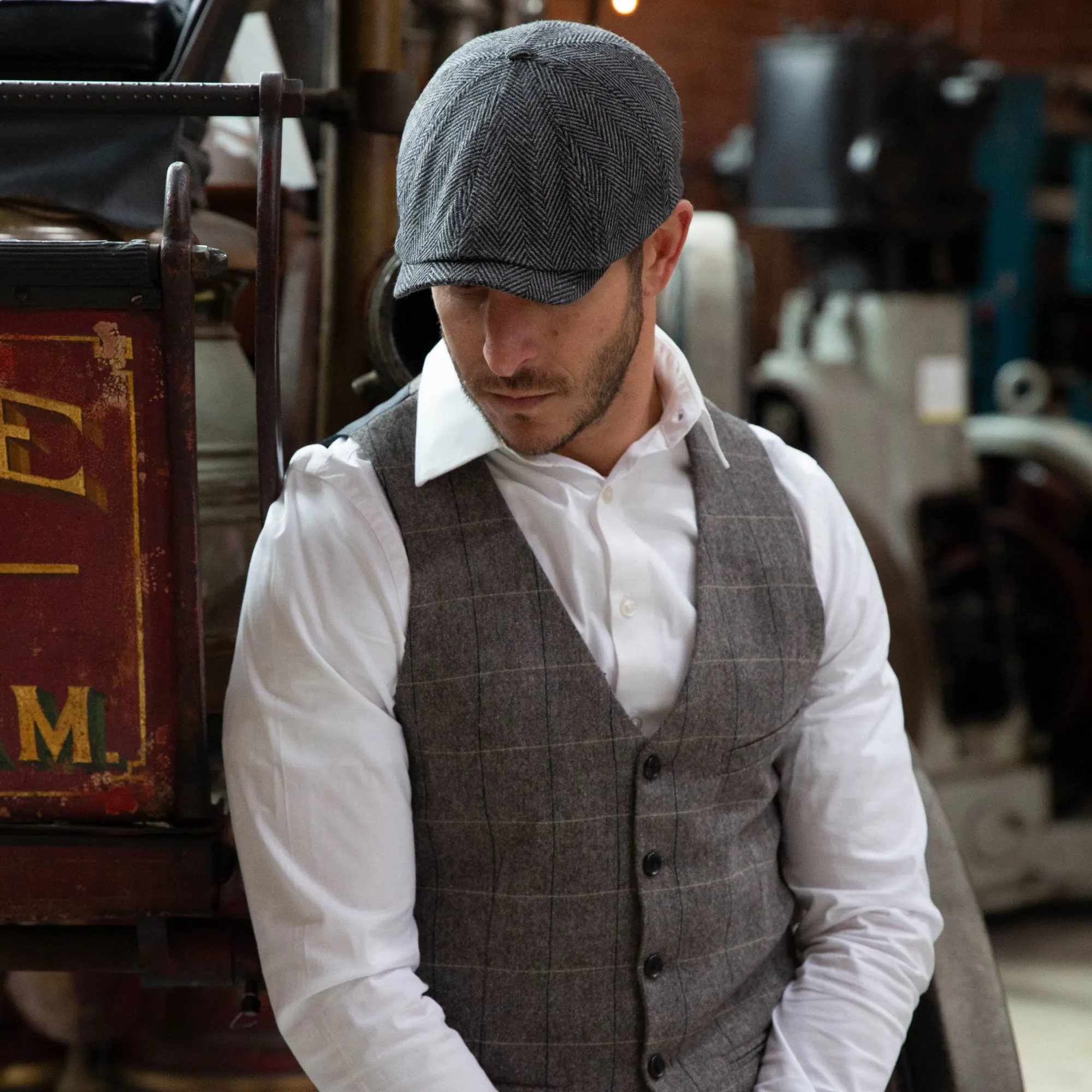 The Baker Boy Boston Scally Cap - Grey