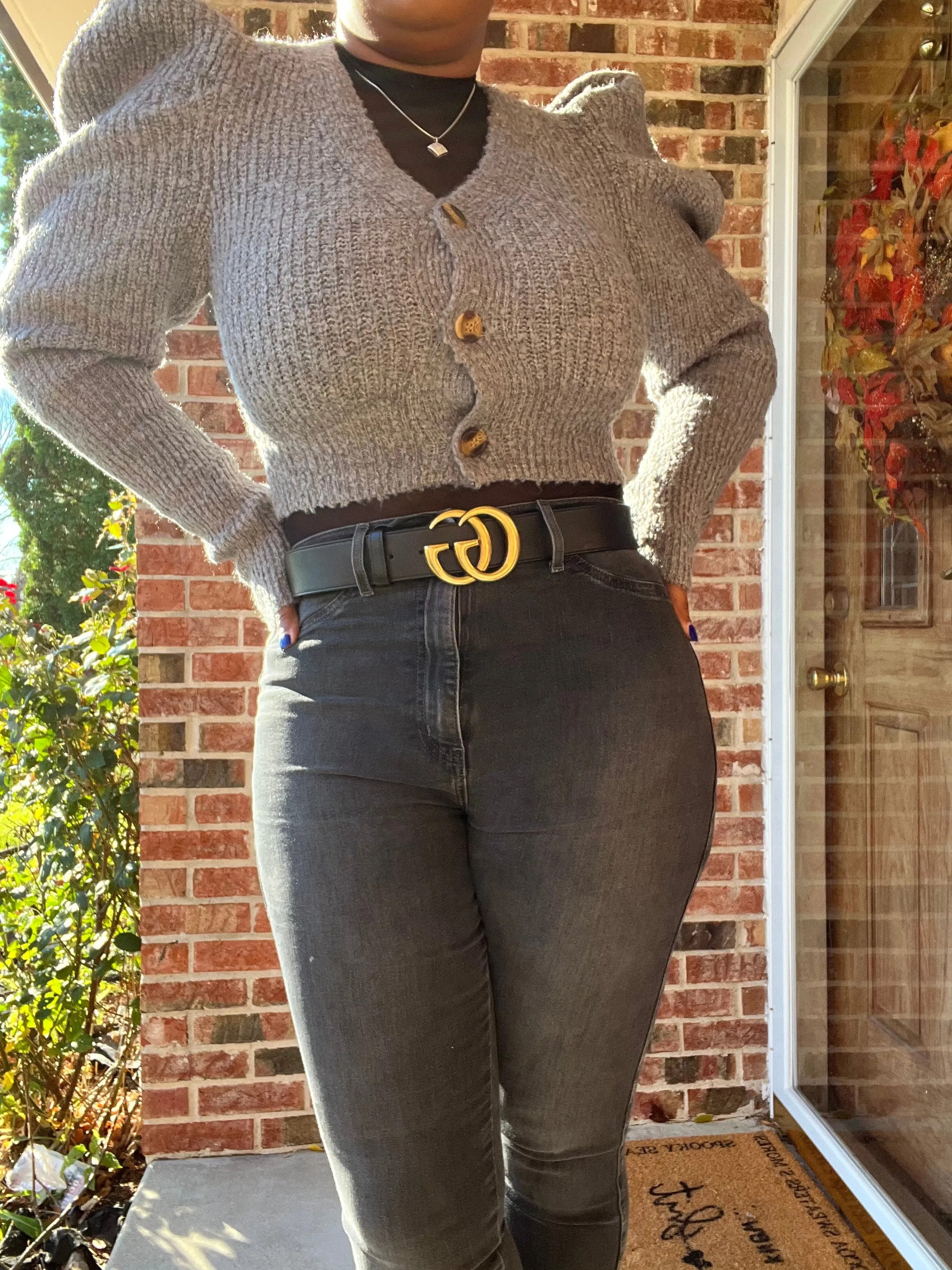 The “CHELSEE” Puff Sleeve Cardigan