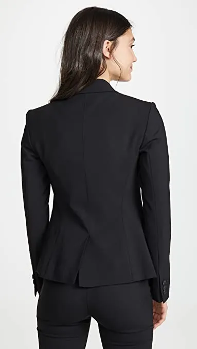 Theory Women's Carissa Blazer, Black, 6